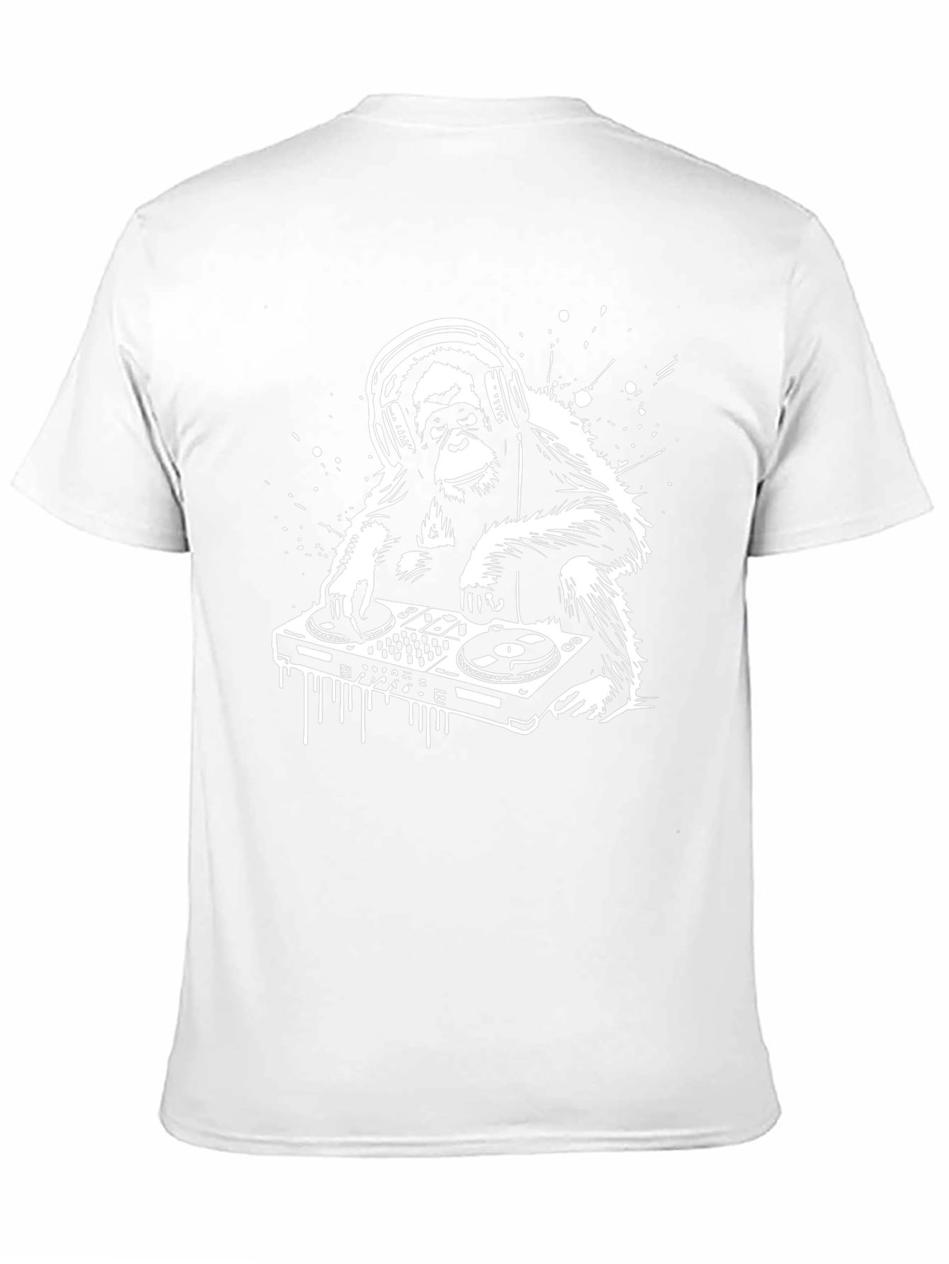DJ Monkey Graphic Tee - Cool Black T-Shirt