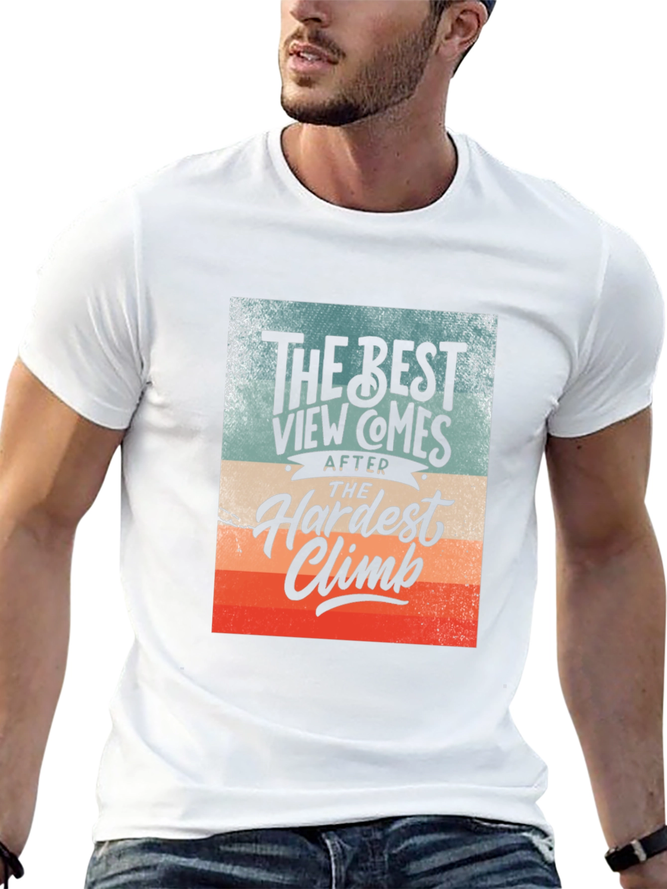 Inspirational Climbing T-Shirt - The Best View