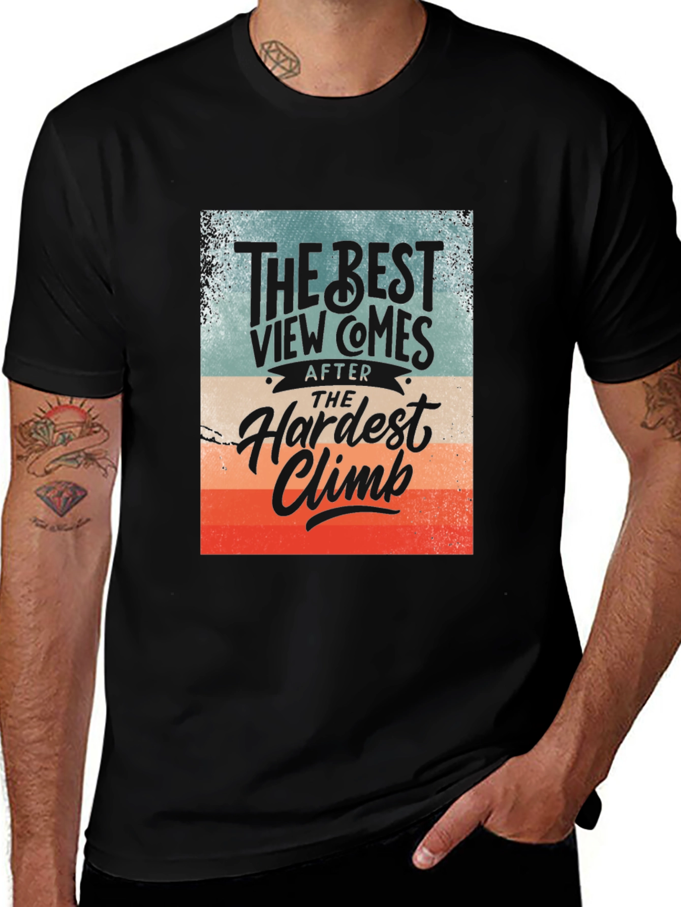 Inspirational Climbing T-Shirt - The Best View