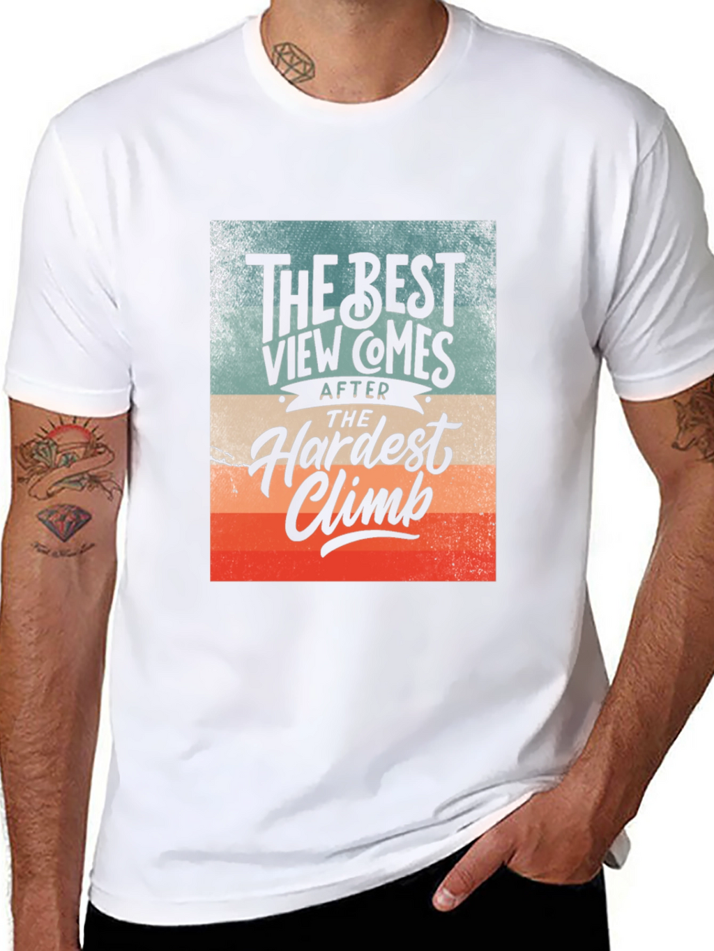 Inspirational Climbing T-Shirt - The Best View