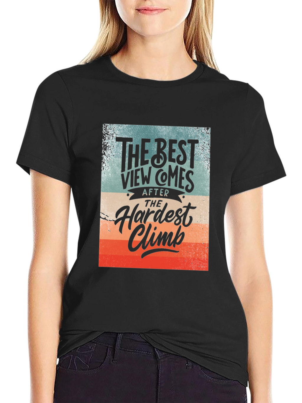 Inspirational Climbing T-Shirt - The Best View
