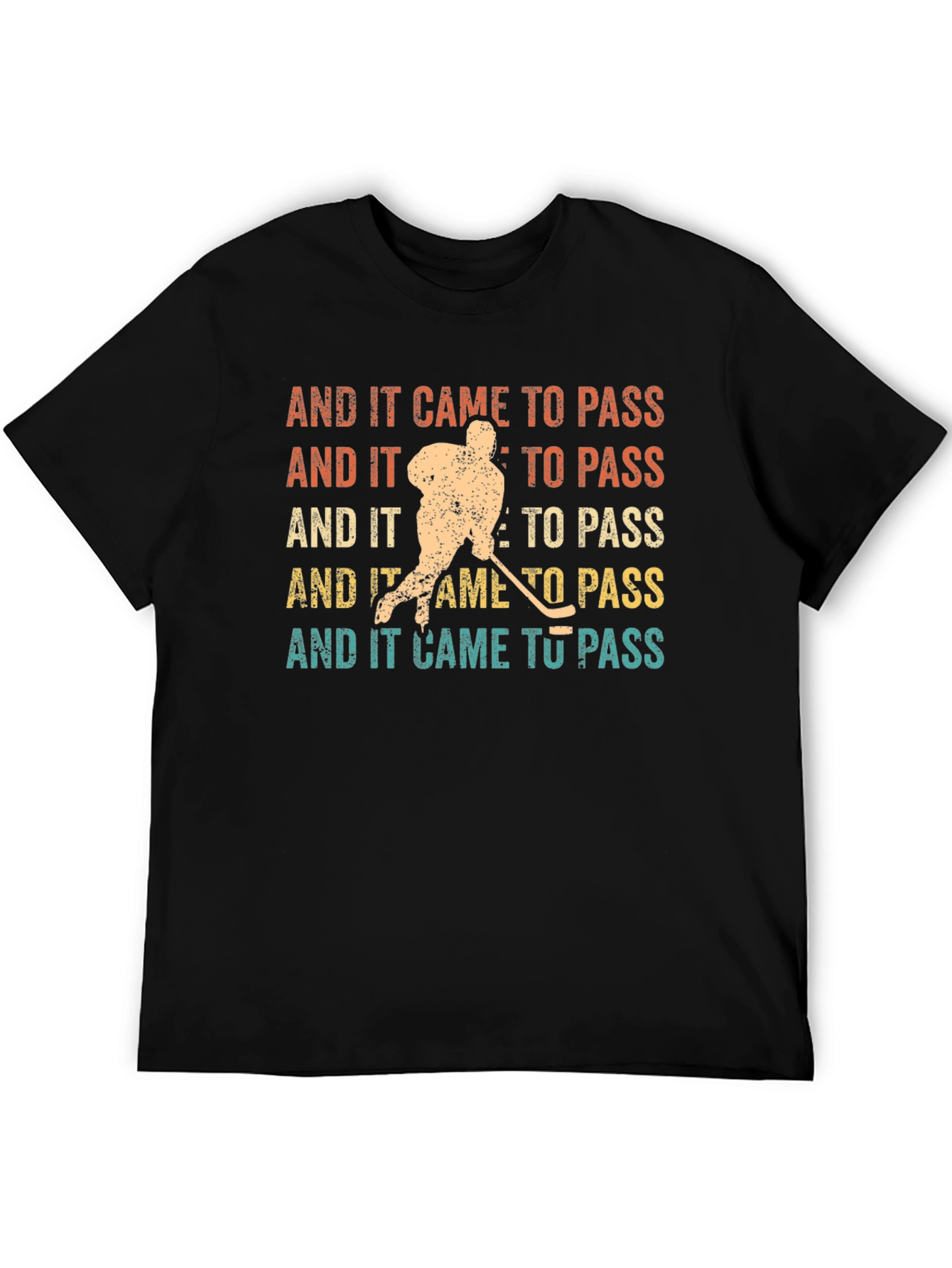And It Came to Pass Hockey Graphic Tee