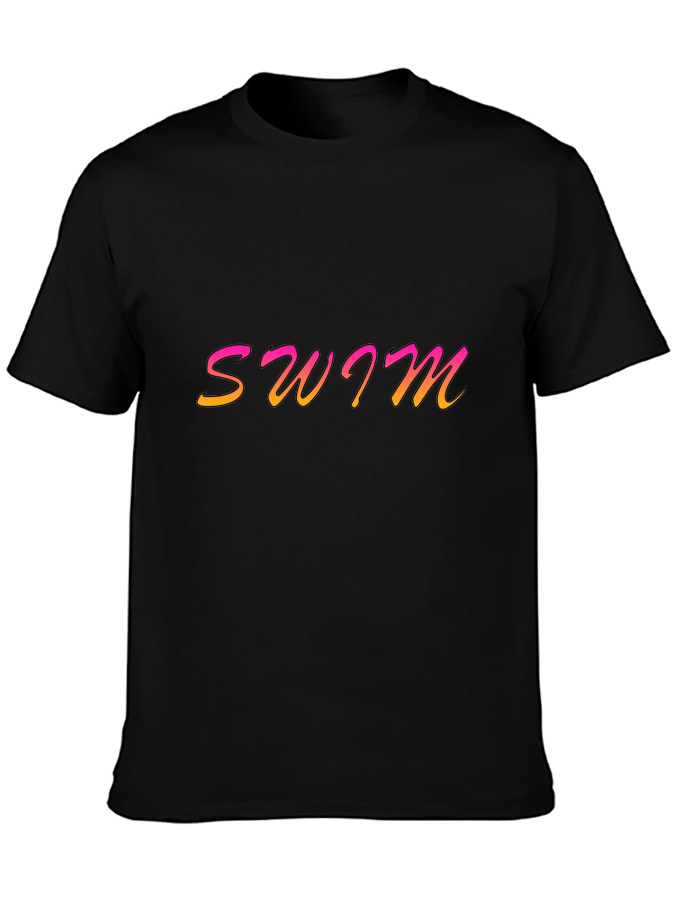 SWIM Graphic Tee - Black Casual T-Shirt