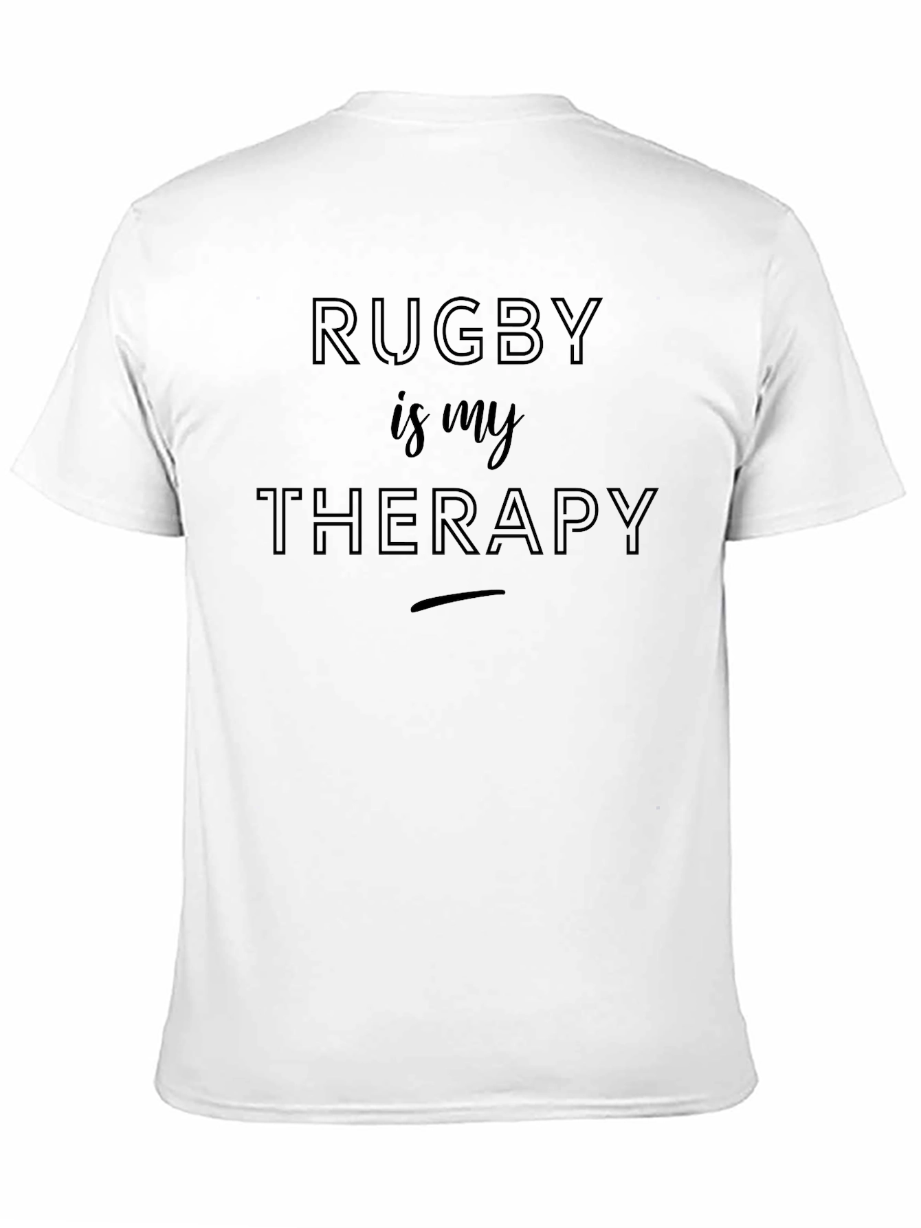 Rugby Is My Therapy Graphic Tee