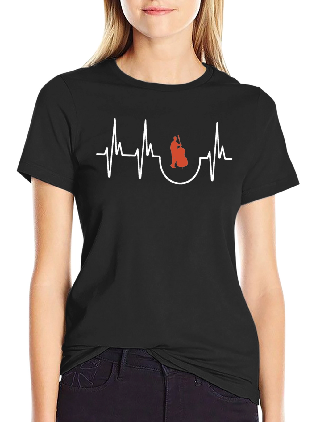 Bass Player Heartbeat T-Shirt