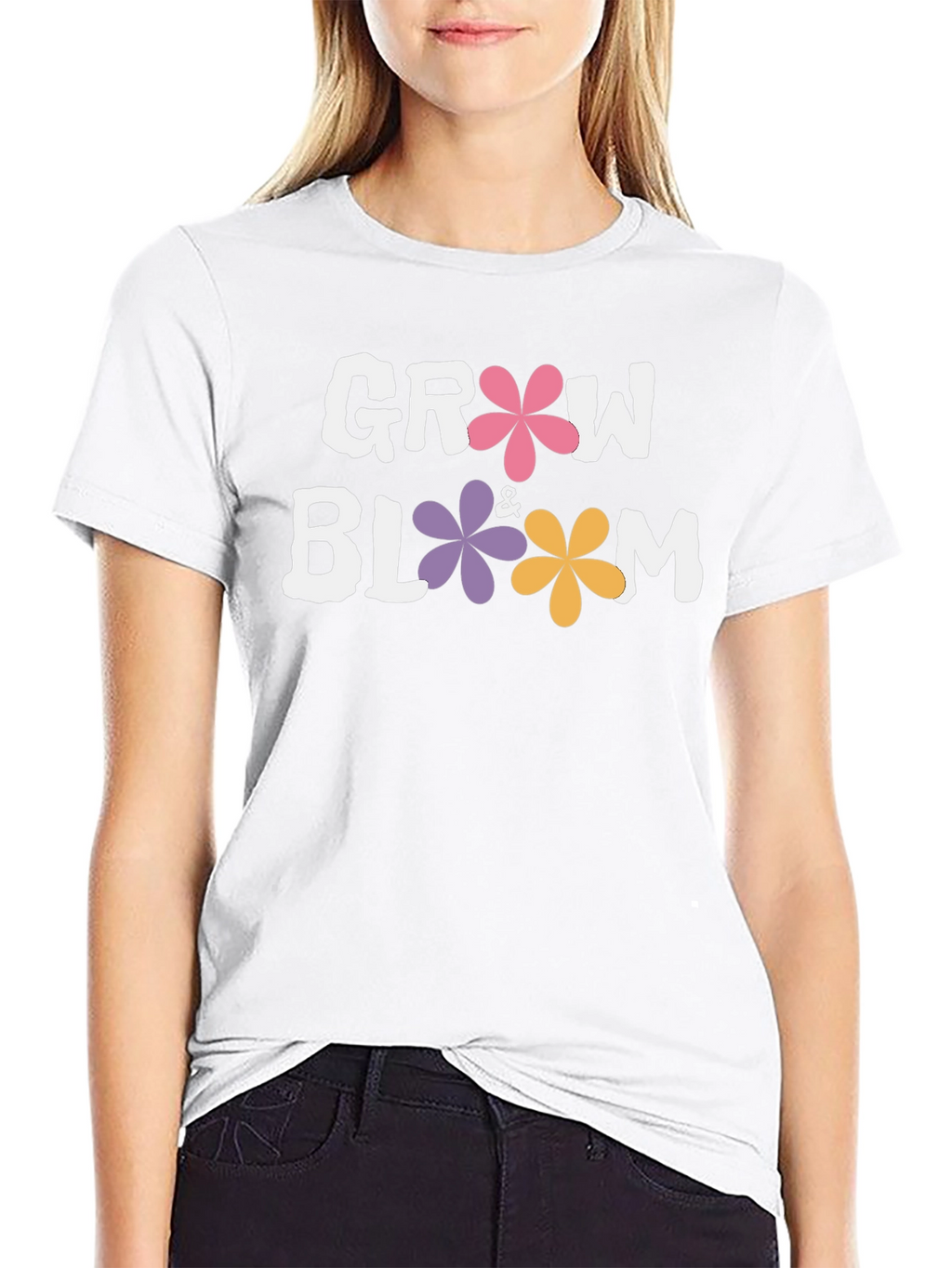 Grow & Bloom Graphic T-Shirt - Black