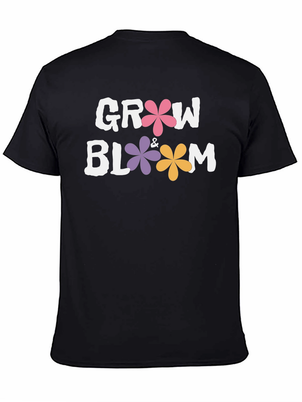 Grow & Bloom Graphic T-Shirt - Black