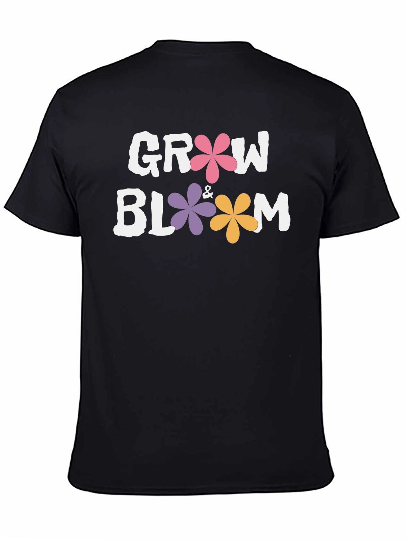 Grow & Bloom Graphic T-Shirt - Black