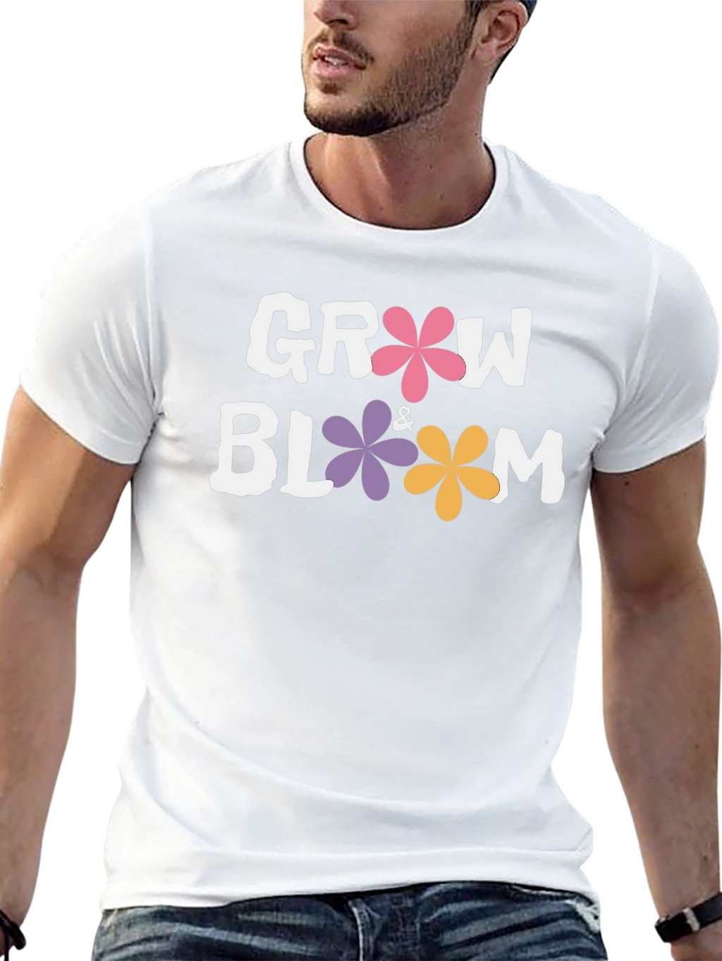Grow & Bloom Graphic T-Shirt - Black