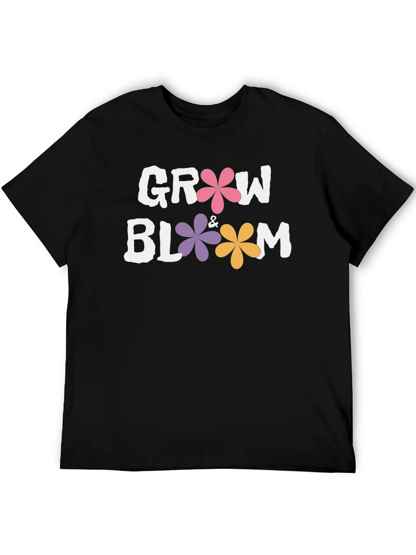 Grow & Bloom Graphic T-Shirt - Black
