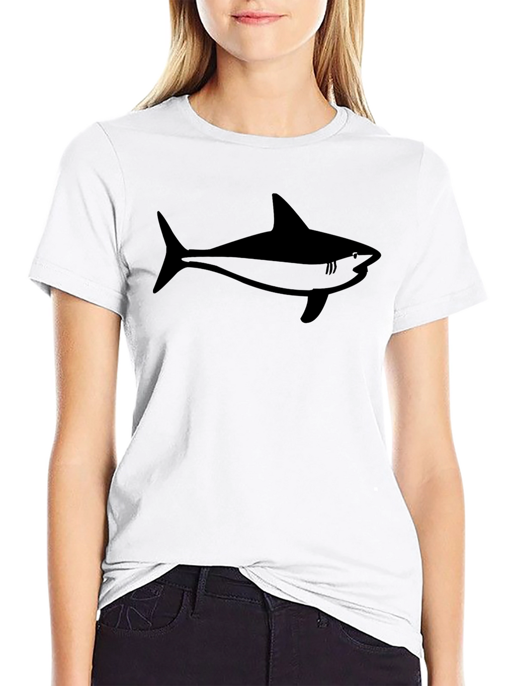 Shark Graphic Black T-Shirt