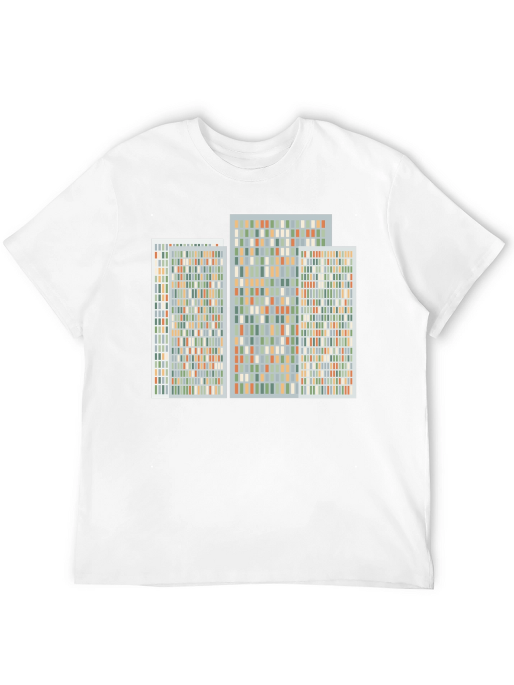 Abstract Geometric Pattern Print Black T-Shirt