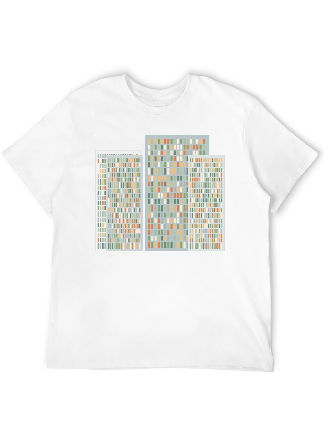 Abstract Geometric Pattern Print Black T-Shirt