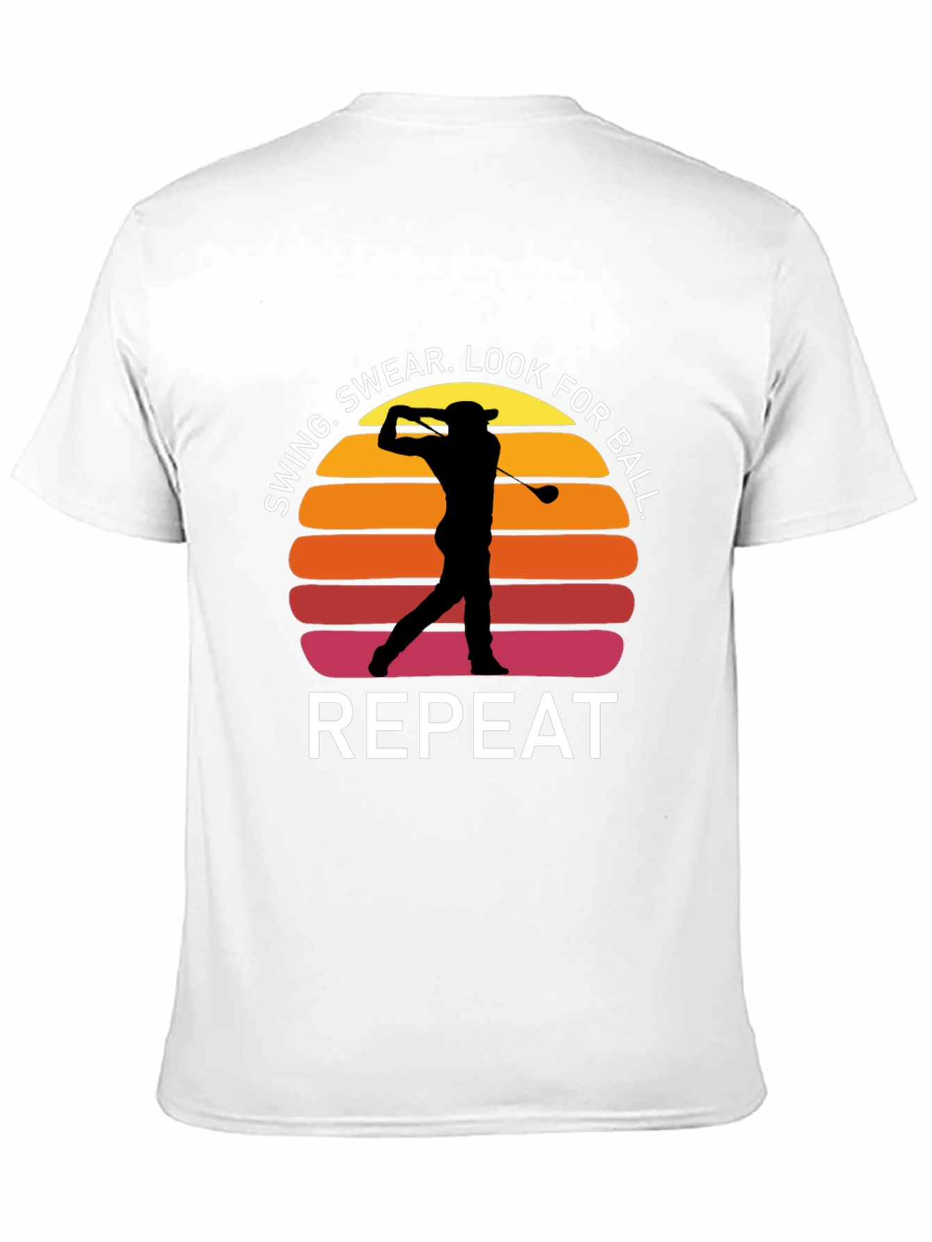 Golf Swing Repeat T-Shirt - Funny Golfer Tee