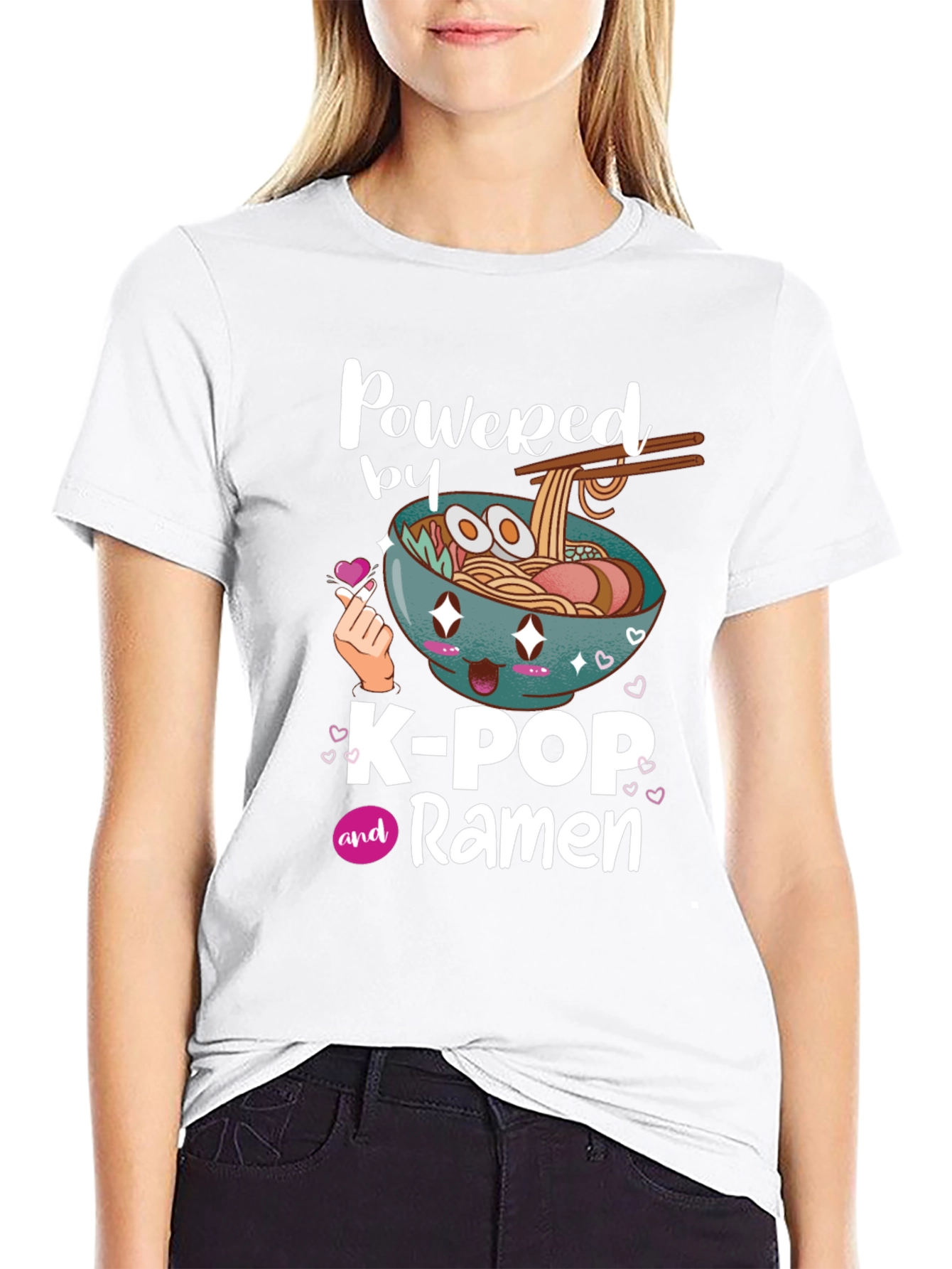 K-Pop and Ramen Graphic T-Shirt