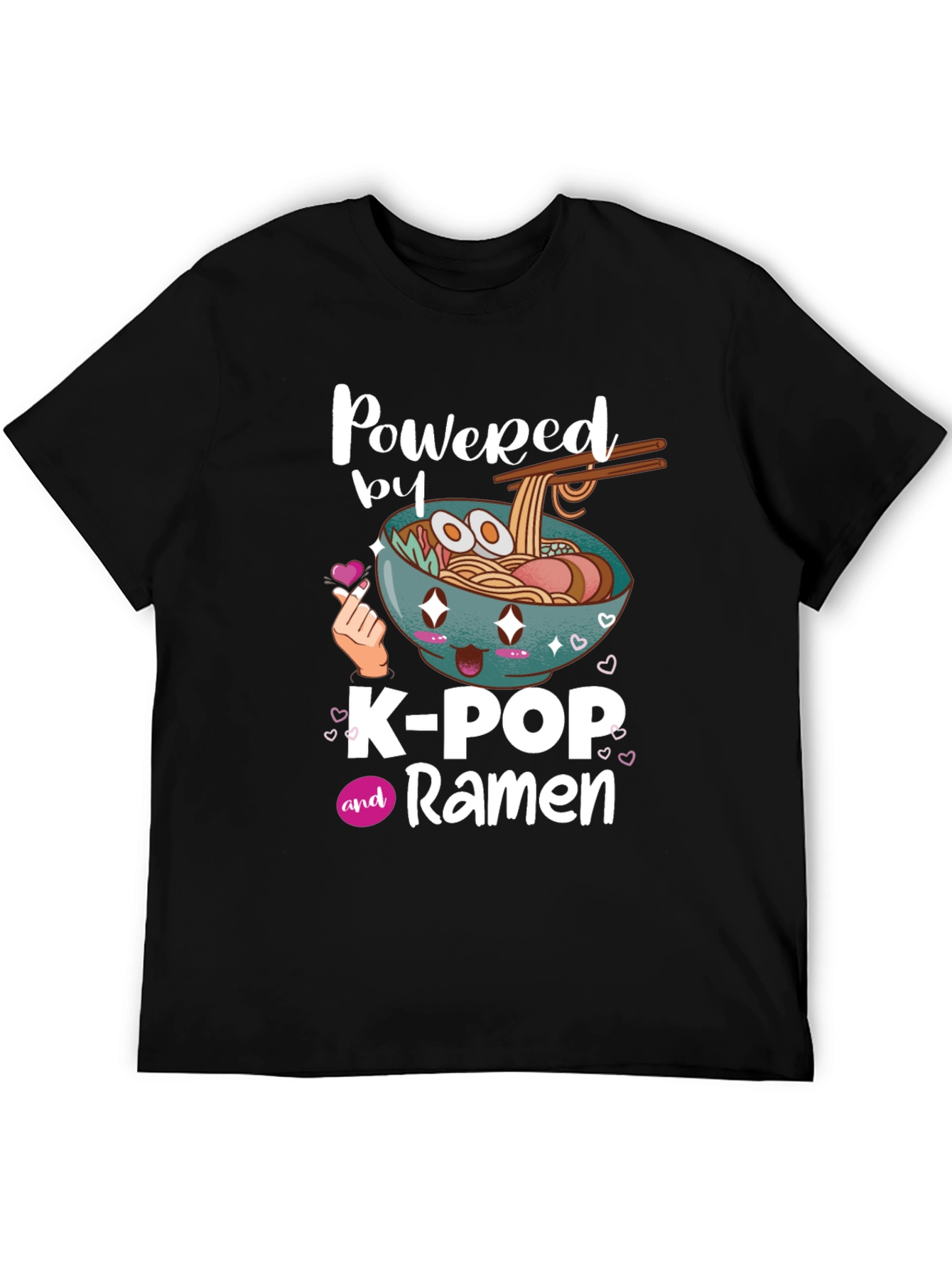 K-Pop and Ramen Graphic T-Shirt