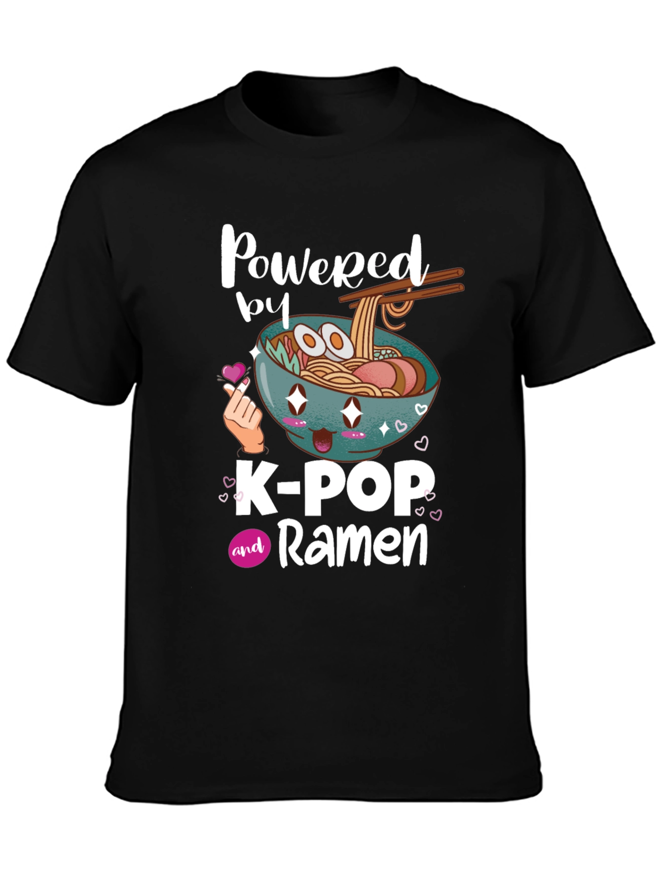 K-Pop and Ramen Graphic T-Shirt
