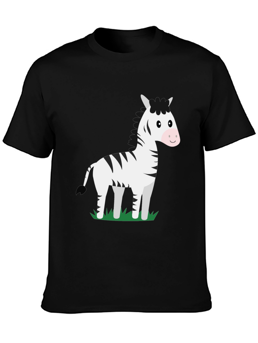 Zebra Graphic T-Shirt - Black