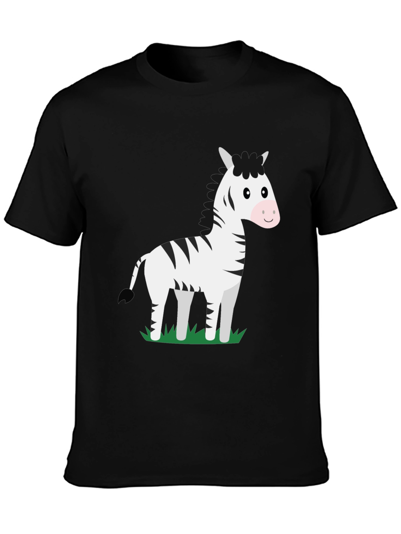 Zebra Graphic T-Shirt - Black