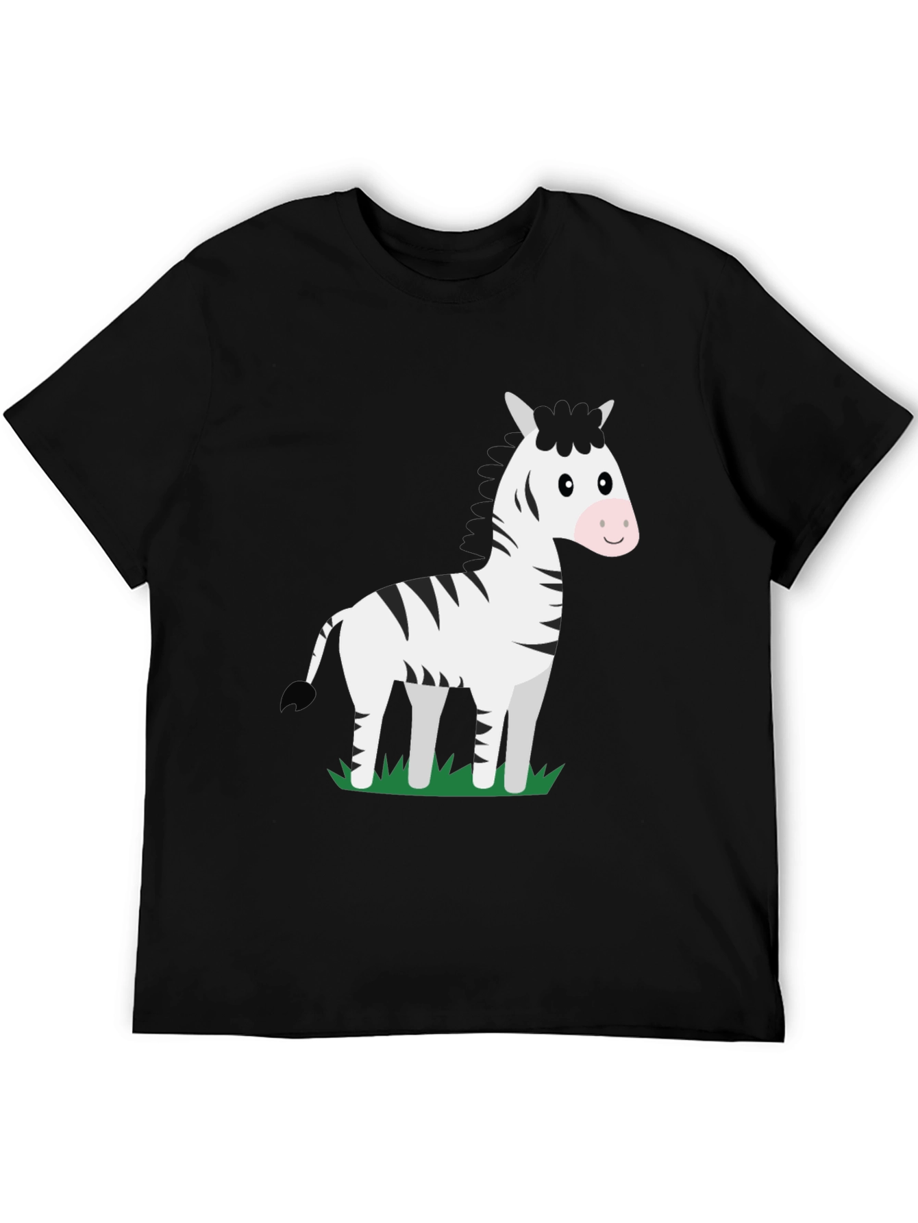 Zebra Graphic T-Shirt - Black