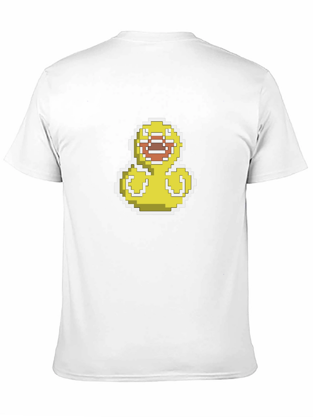 Pixel Duck Graphic Black T-Shirt - Casual Style