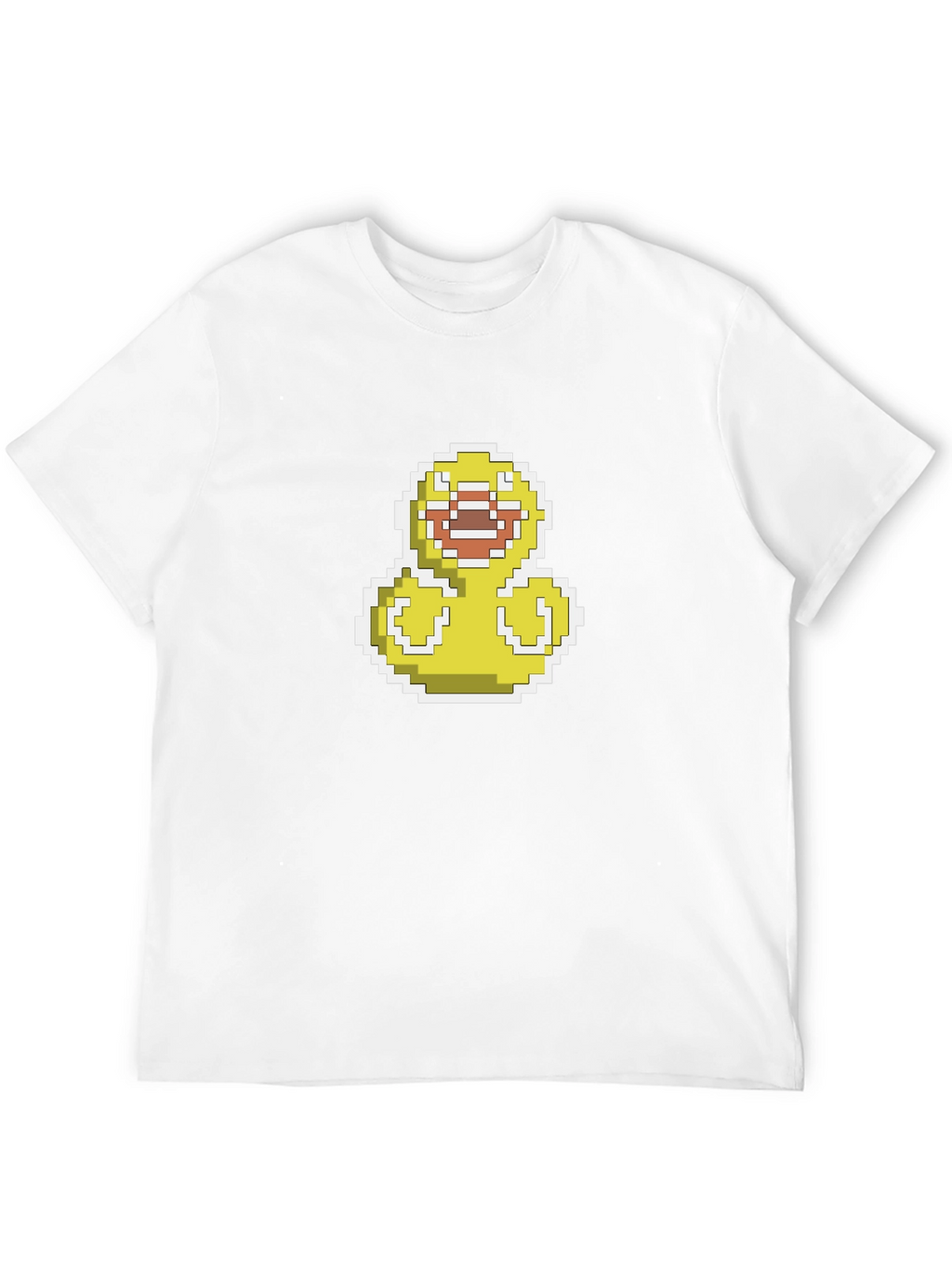 Pixel Duck Graphic Black T-Shirt - Casual Style