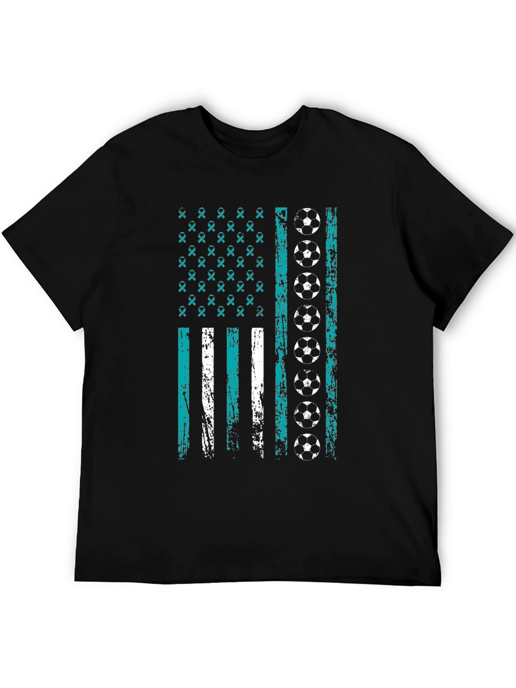 Soccer American Flag T-Shirt