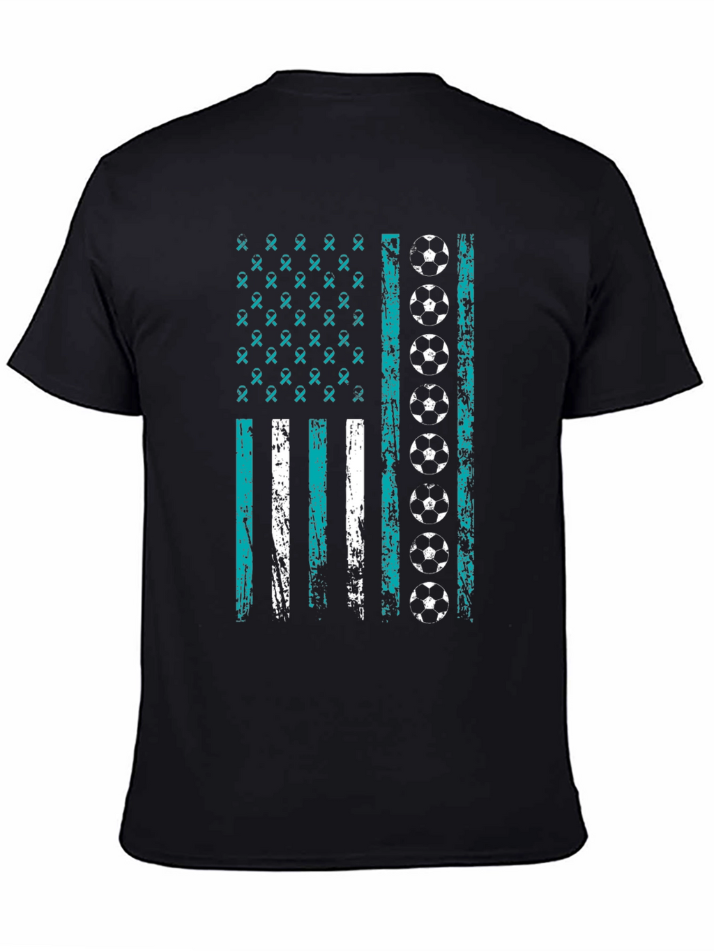 Soccer American Flag T-Shirt