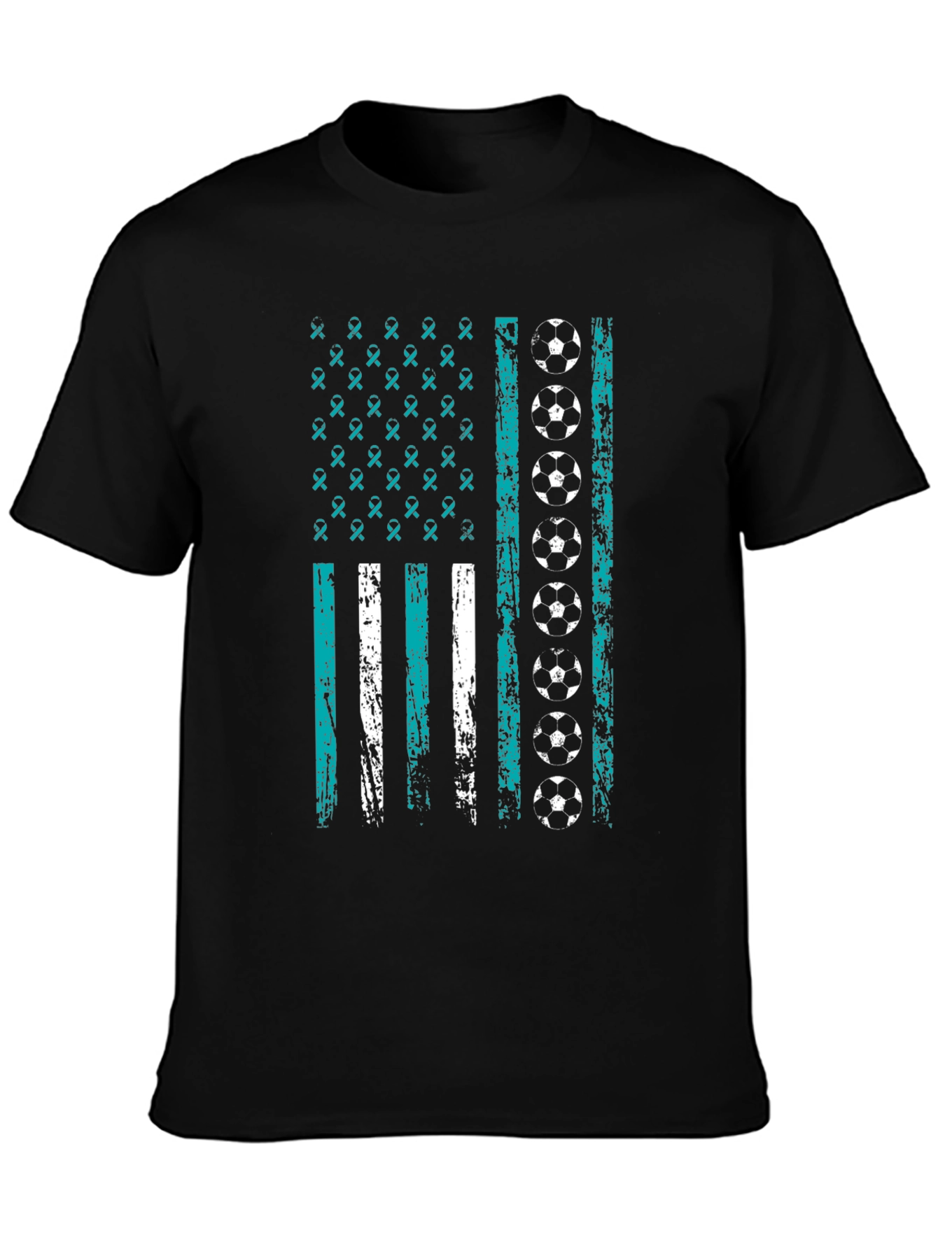 Soccer American Flag T-Shirt