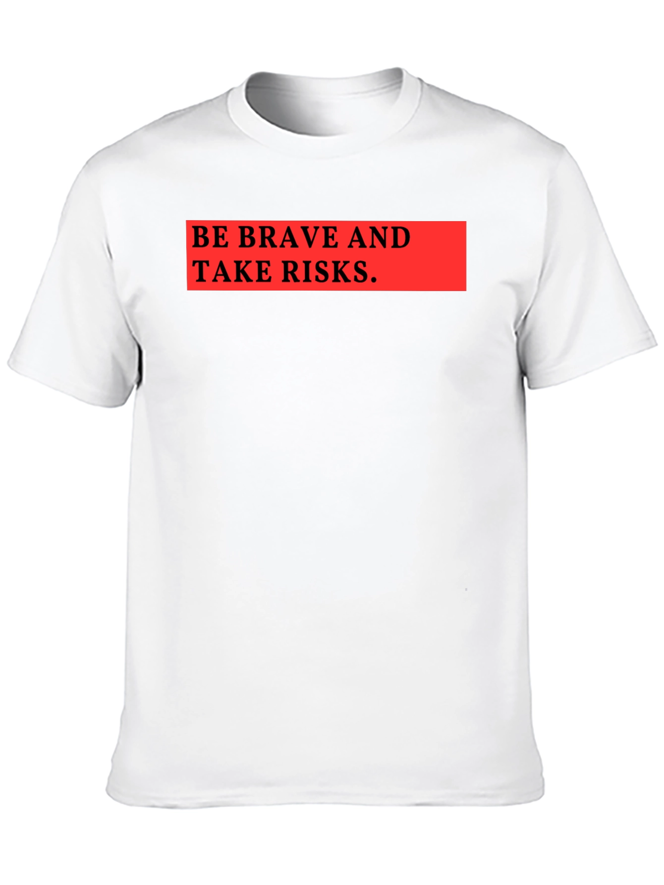 Be Brave & Take Risks Graphic Tee - Black