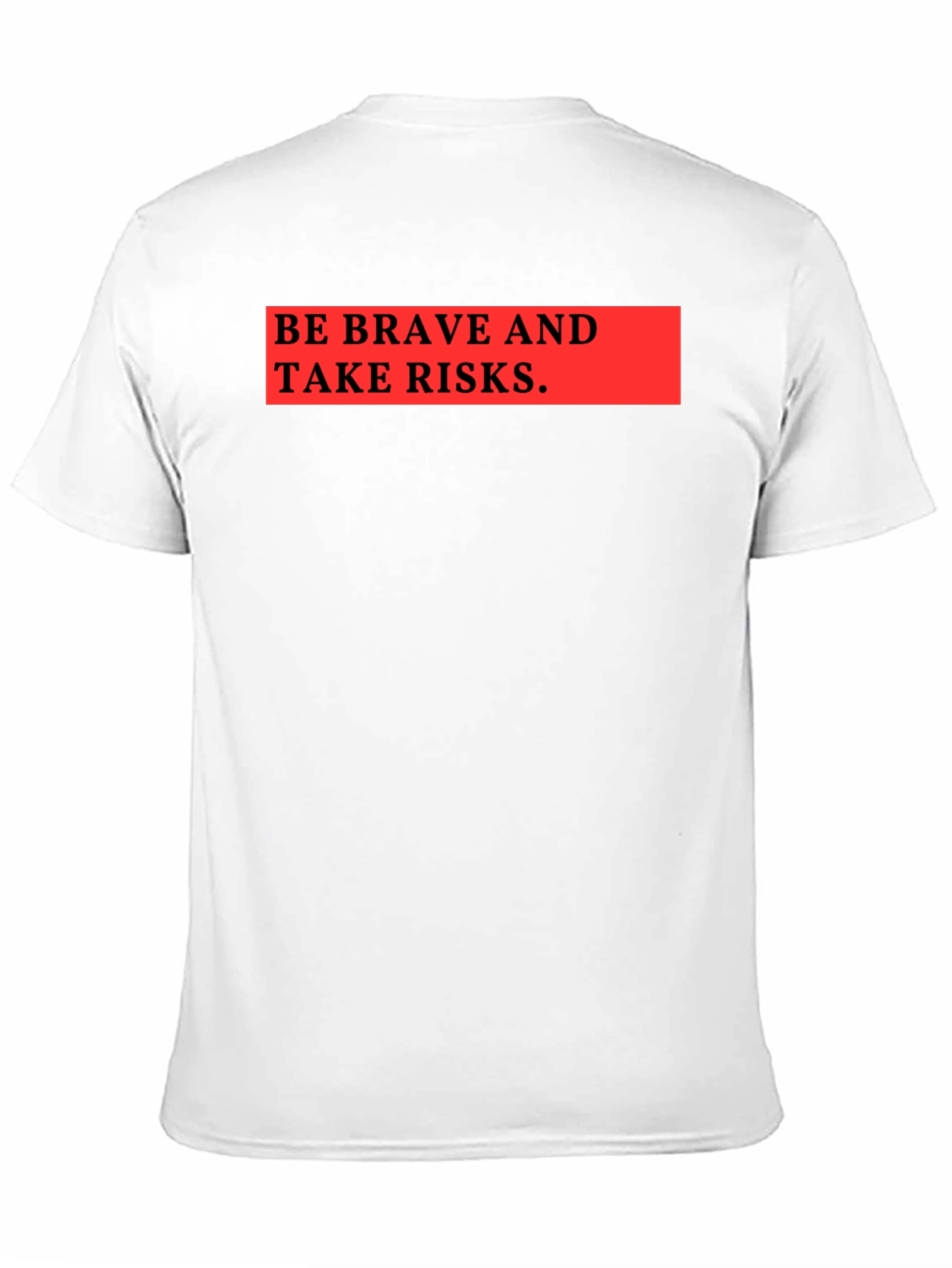 Be Brave & Take Risks Graphic Tee - Black