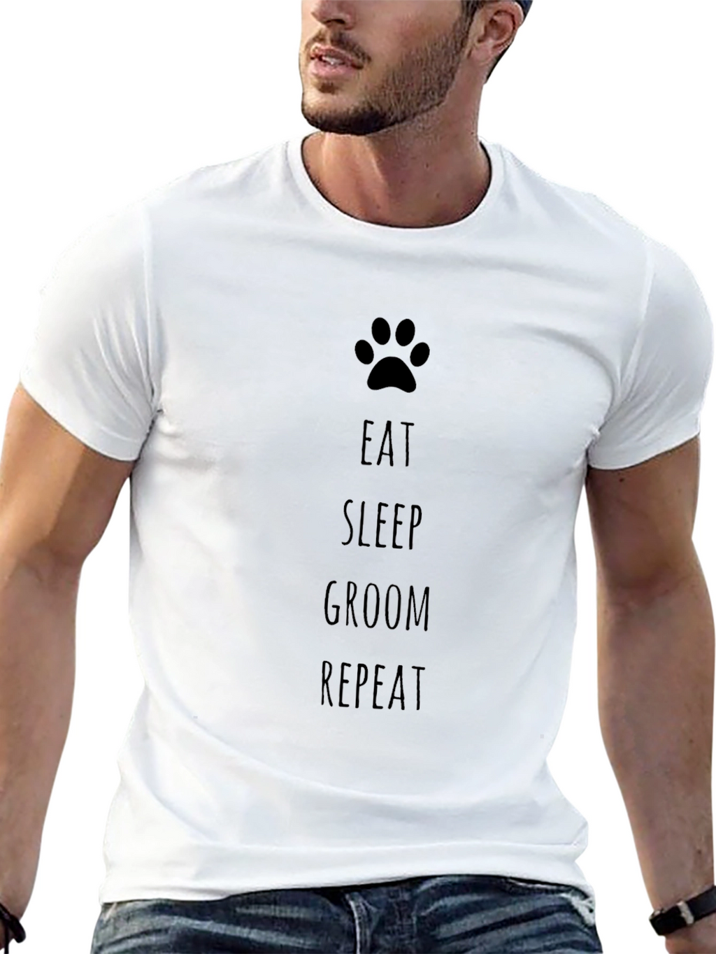 Eat Sleep Groom Repeat T-Shirt