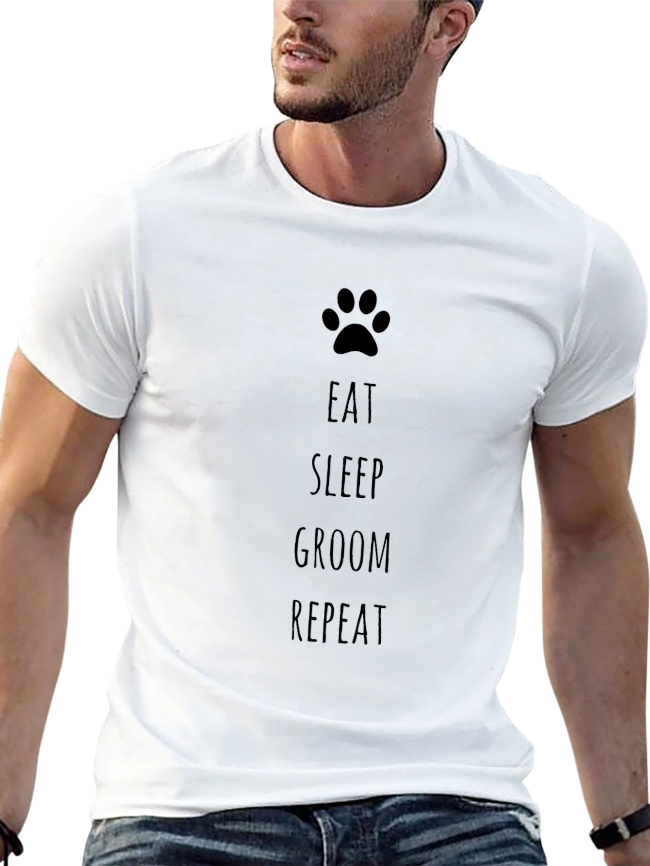 Eat Sleep Groom Repeat T-Shirt