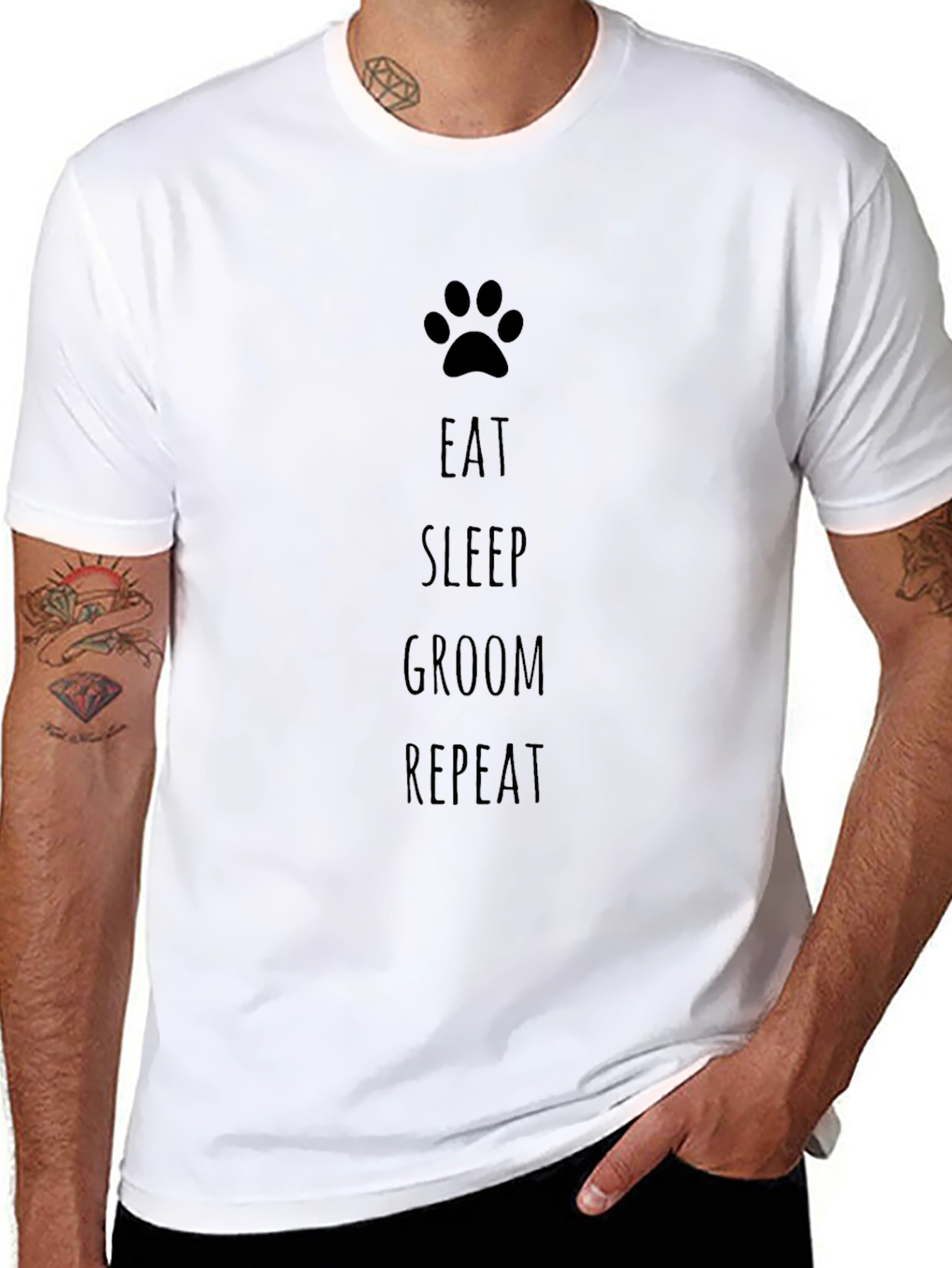 Eat Sleep Groom Repeat T-Shirt