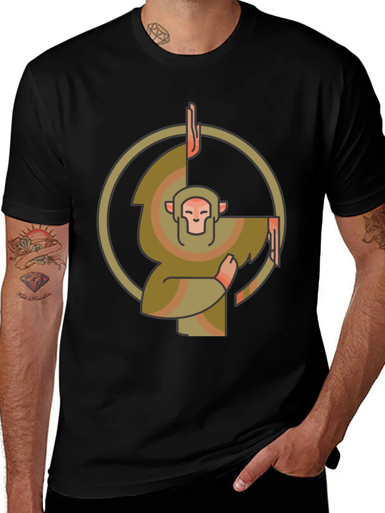 Monkey Kung Fu Graphic Tee - Cool Martial Arts Shirt