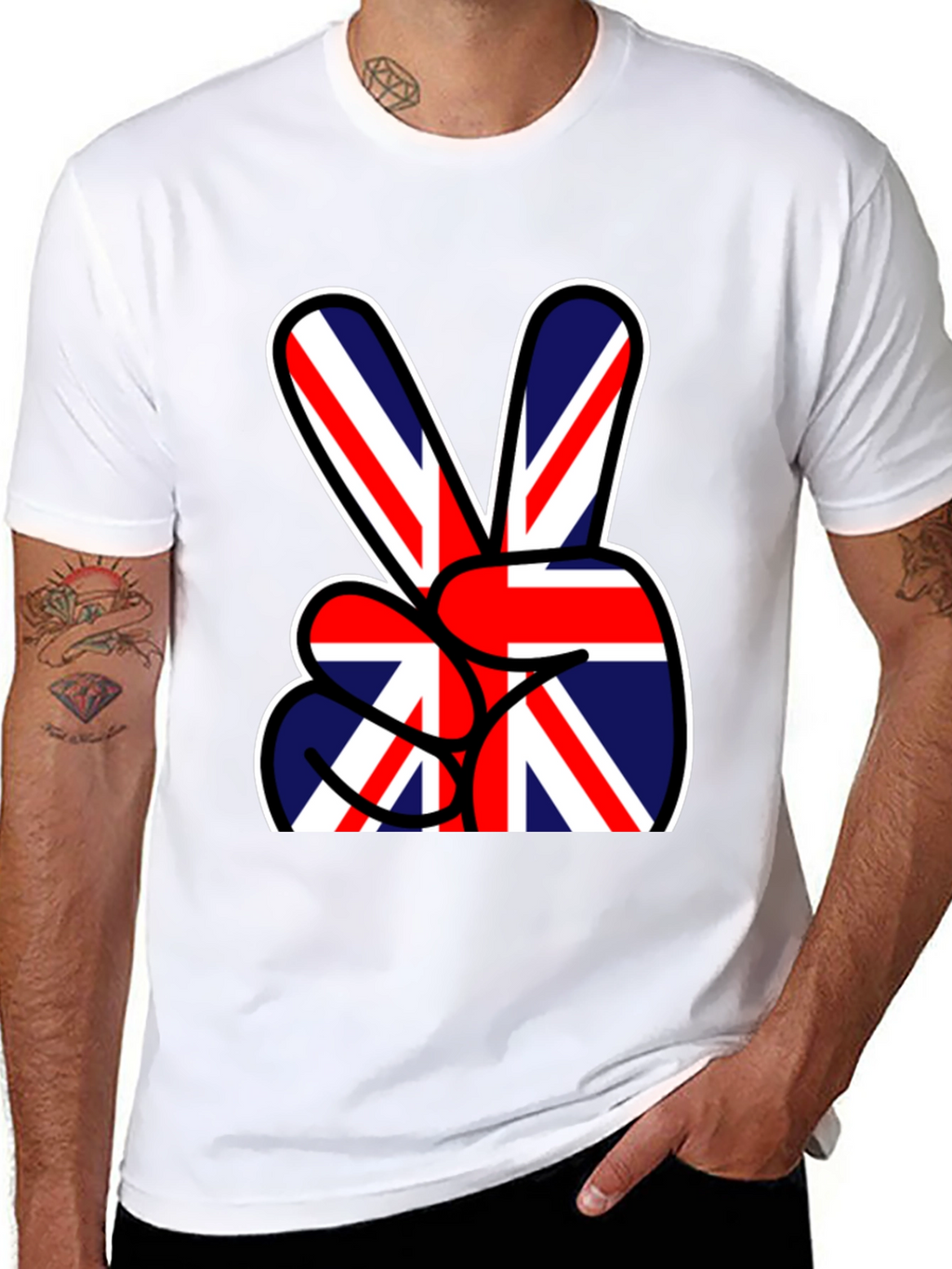 Union Jack Peace Sign T-Shirt
