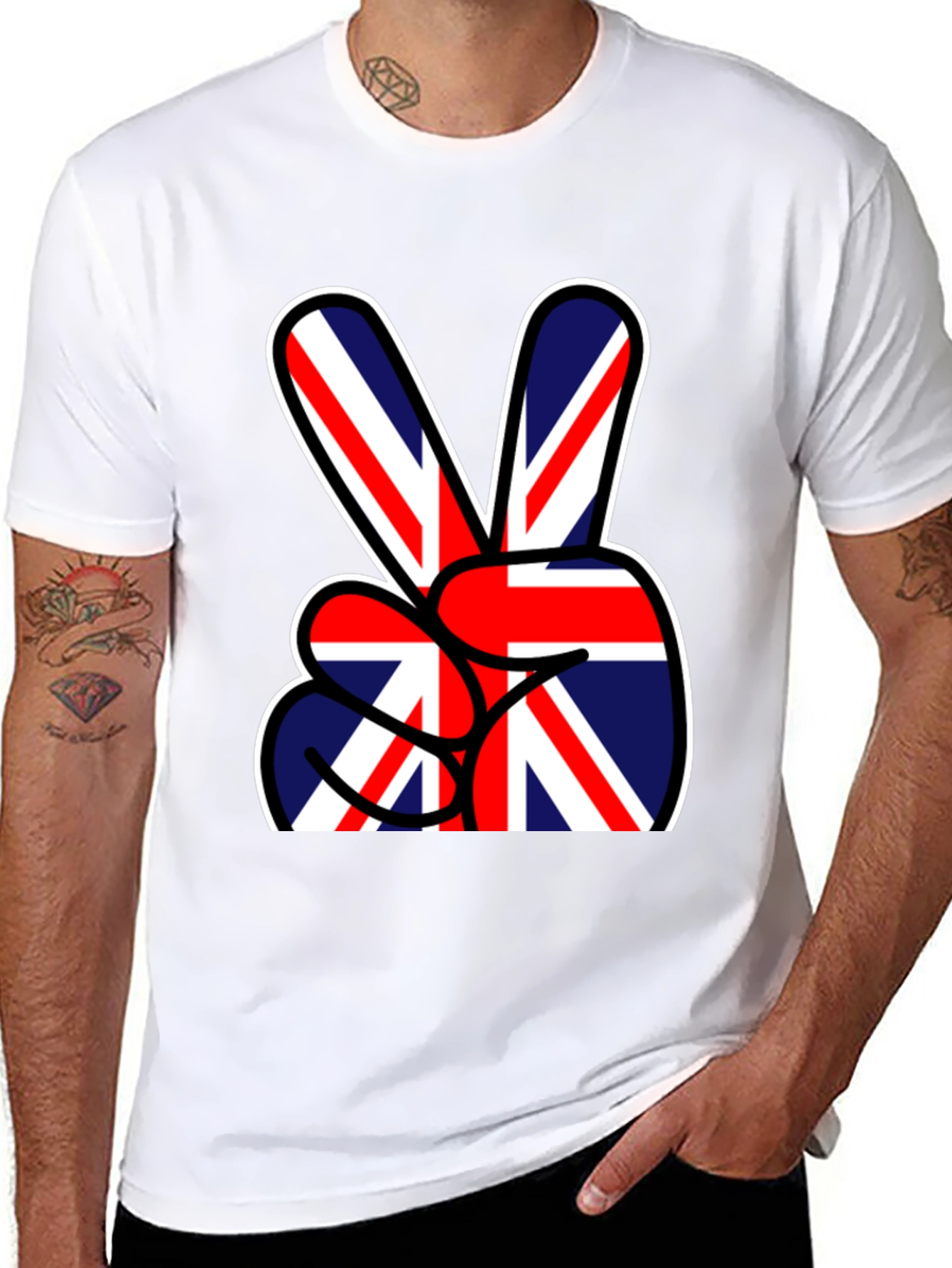 Union Jack Peace Sign T-Shirt