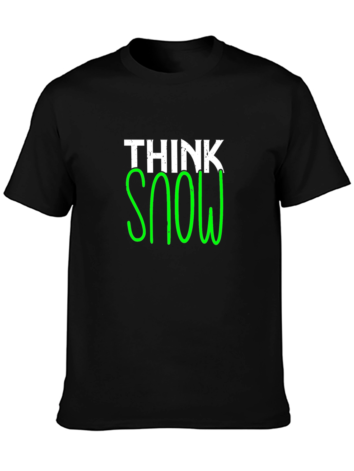 Think Snow Black T-Shirt