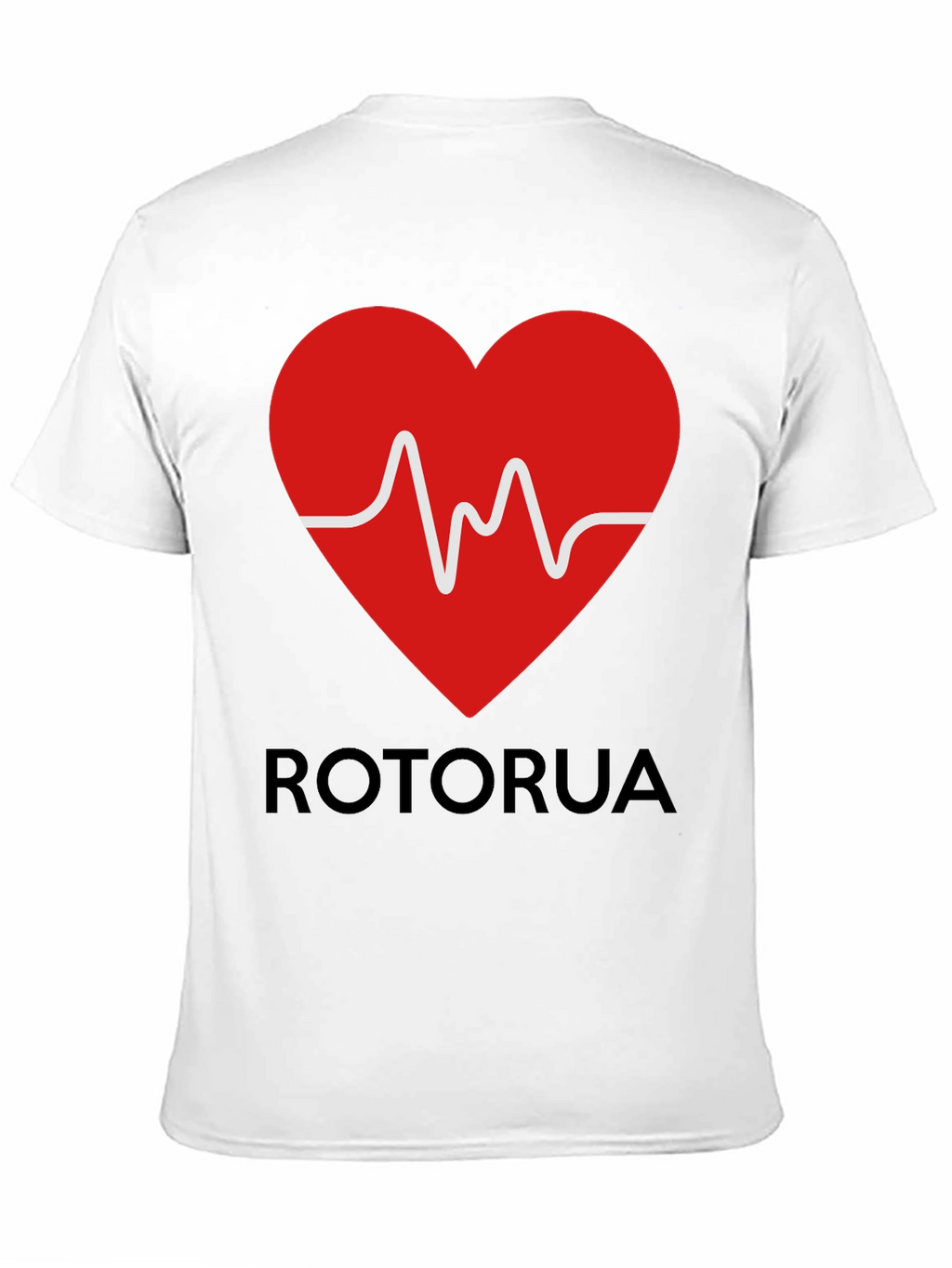 Rotorua Heartbeat T-Shirt - Black