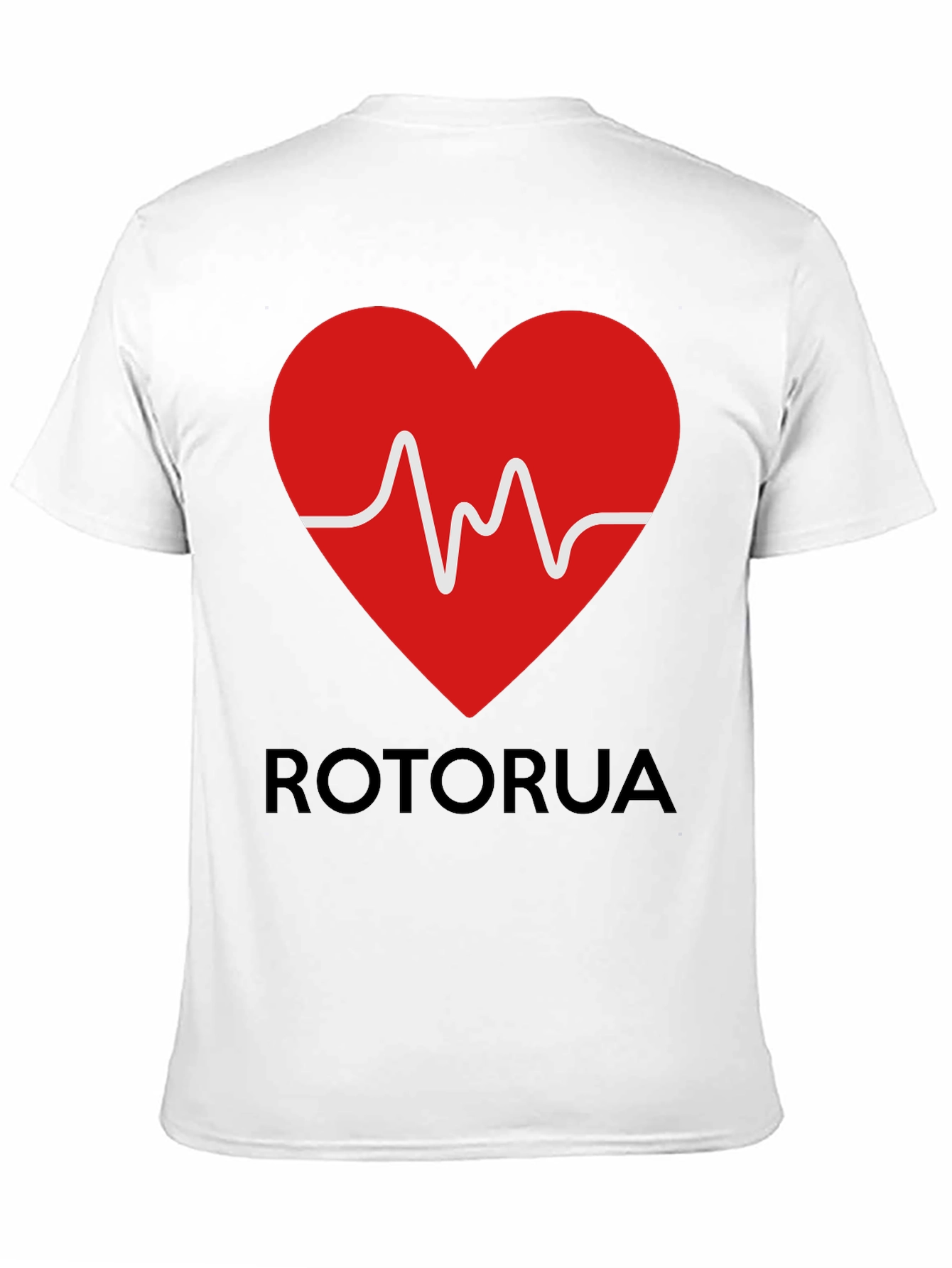 Rotorua Heartbeat T-Shirt - Black