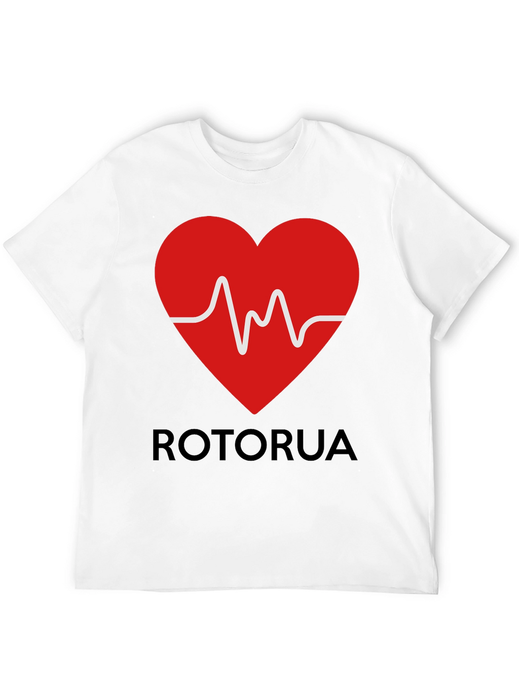 Rotorua Heartbeat T-Shirt - Black