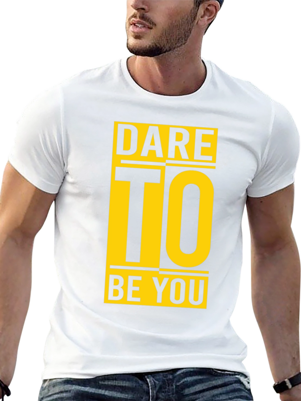 Dare To Be You Graphic Black T-Shirt