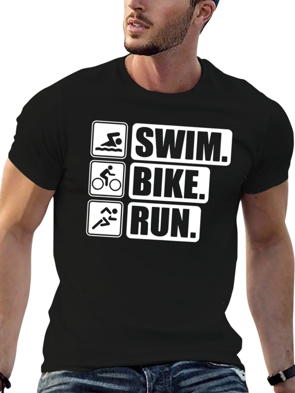 Triathlon Swim Bike Run T-Shirt