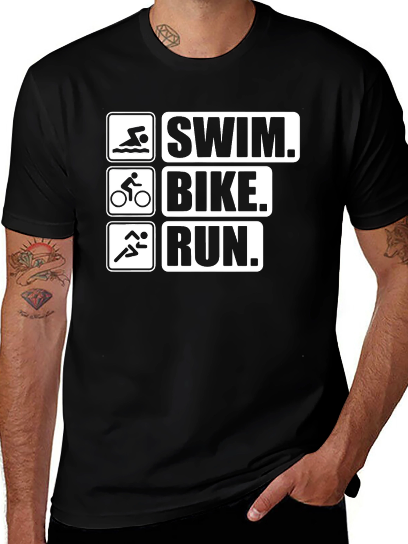 Triathlon Swim Bike Run T-Shirt