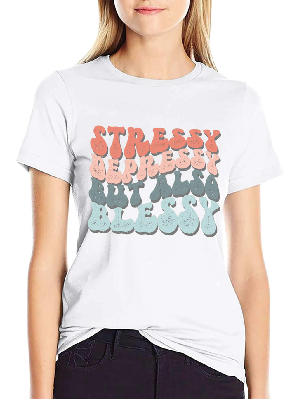 Stressy Depressy Blessy Tee