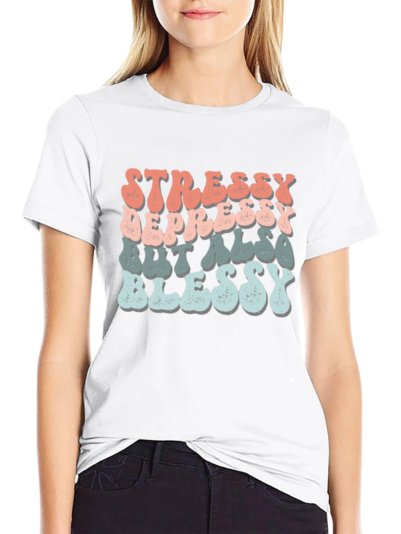 Stressy Depressy Blessy Tee