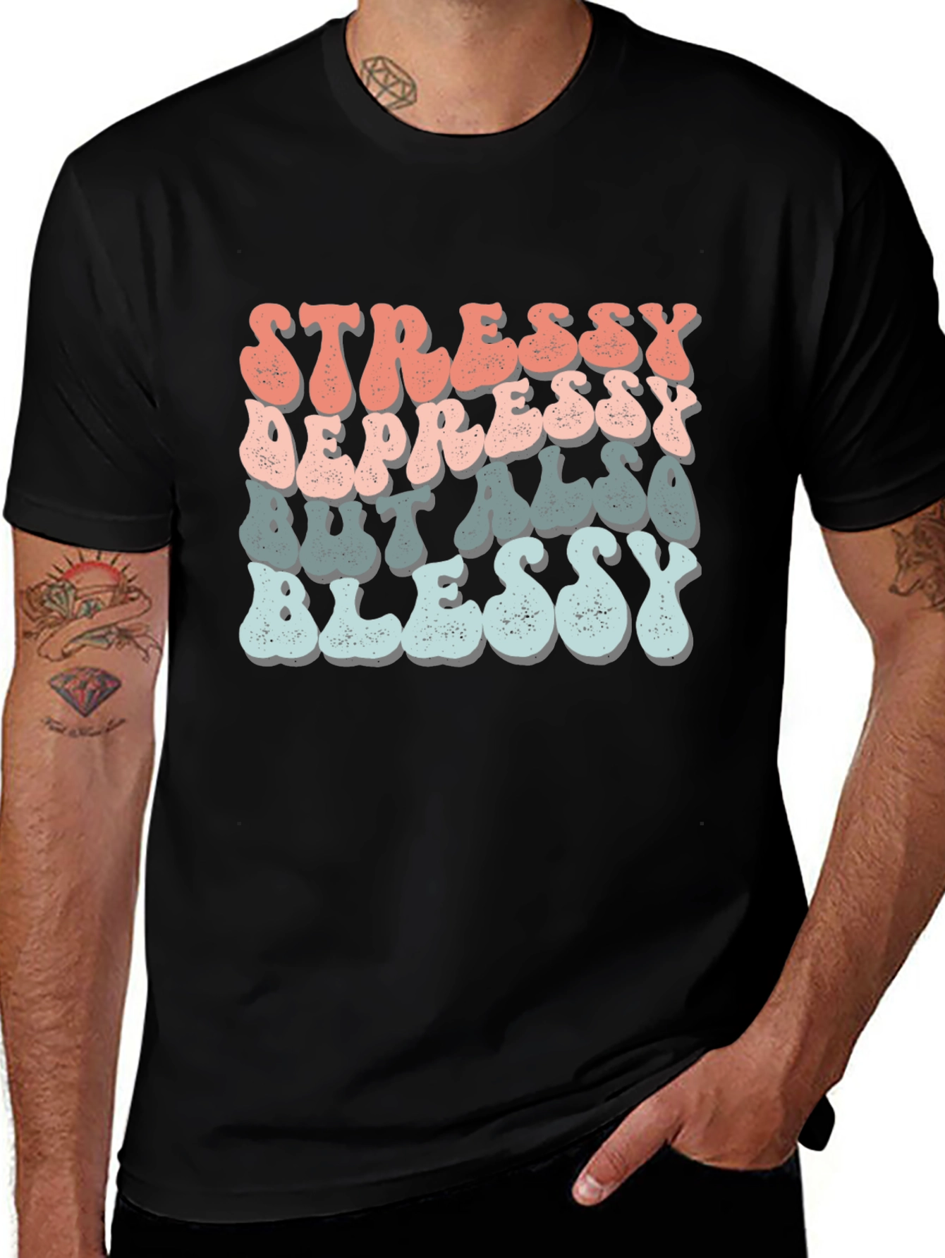 Stressy Depressy Blessy Tee