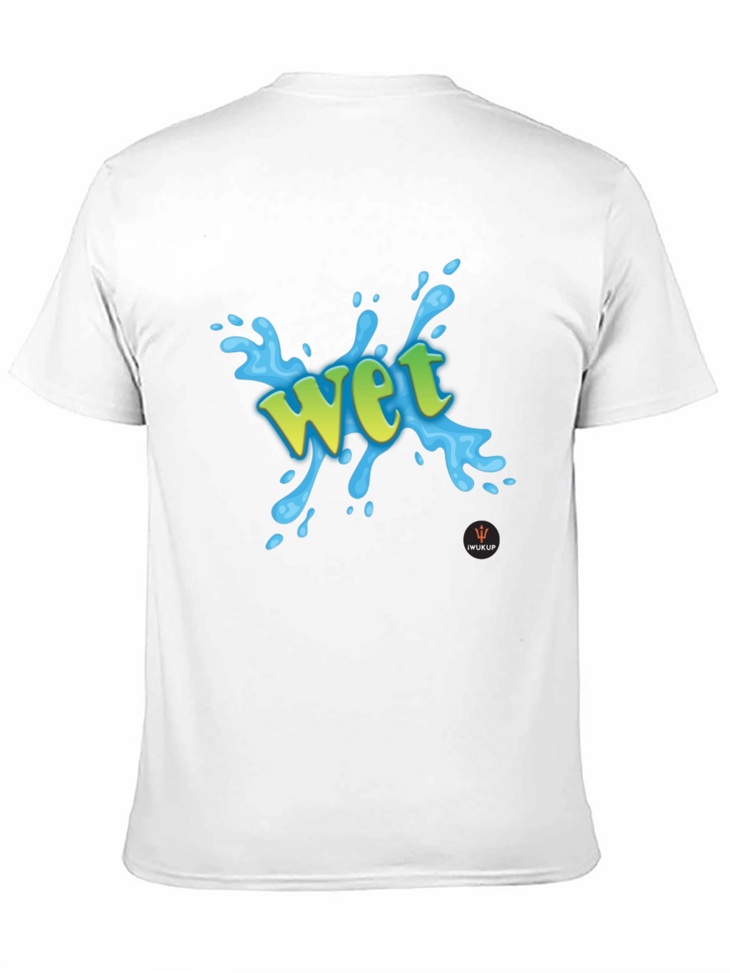 Wet Graphic Print Black T-Shirt