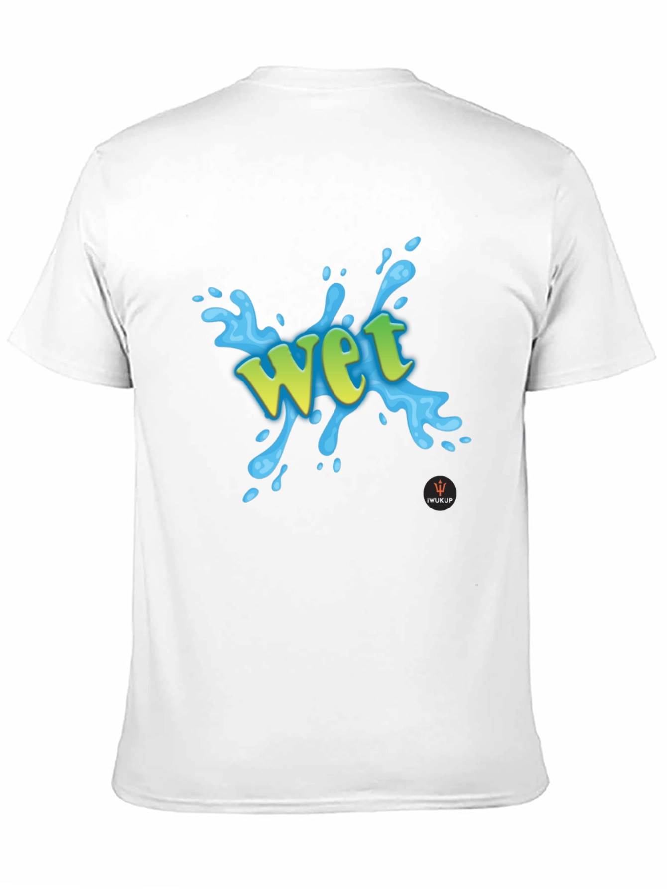 Wet Graphic Print Black T-Shirt
