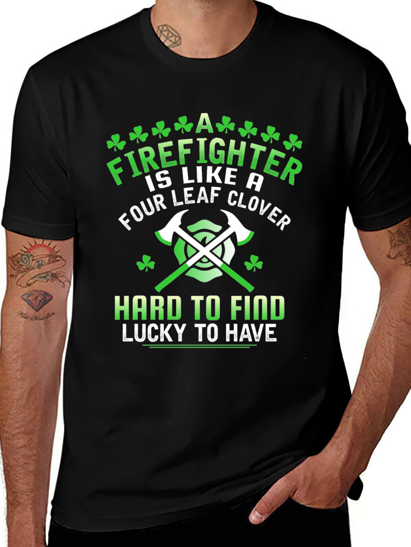 Firefighter St. Patricks Day T-Shirt